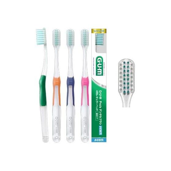Зубная щетка GUM PRO S #4WR 4-рядная Regular Head x 1 Эксклюзивный продукт Стоматологической клиники Sunstar