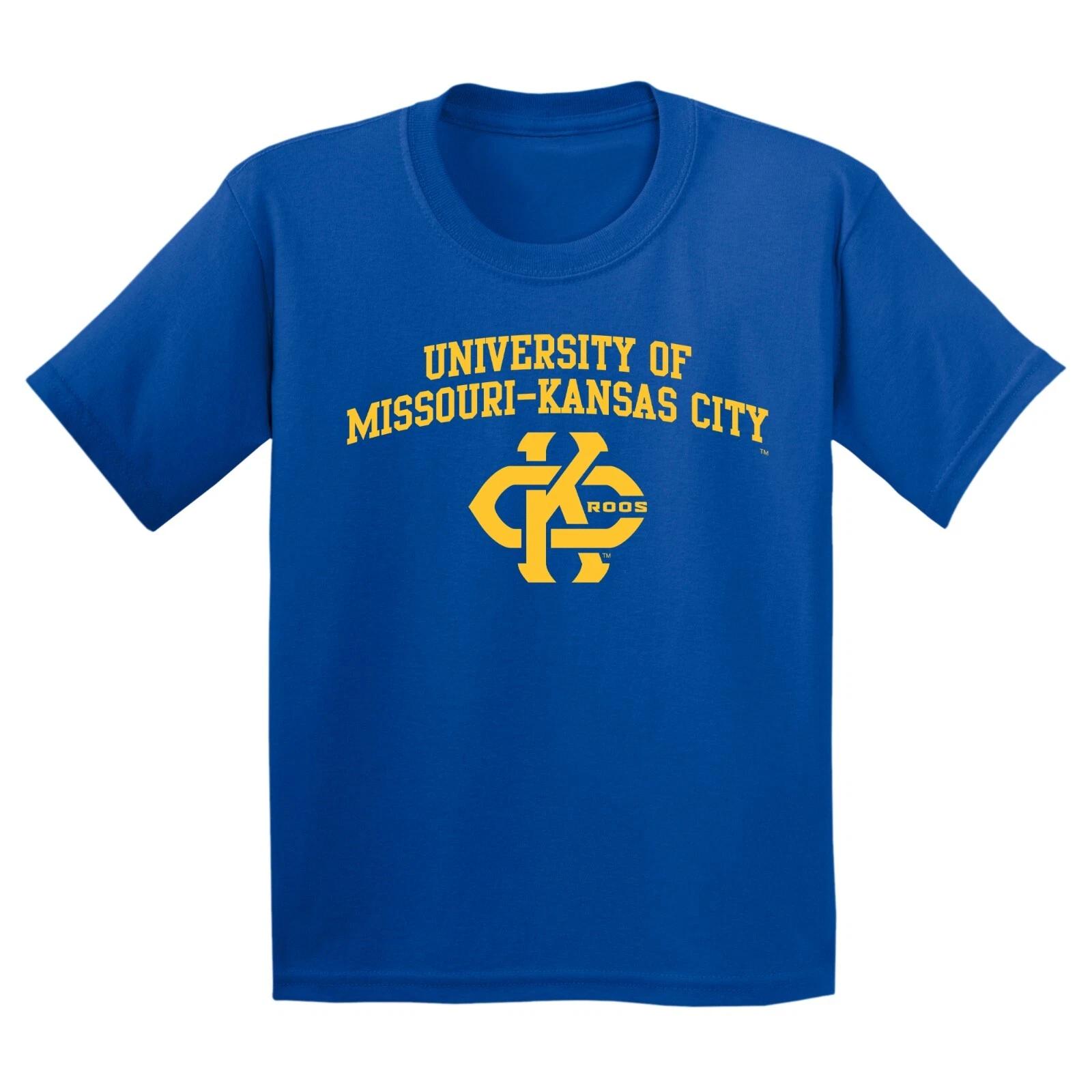 University of Missouri-Kansas City Kangaroos Arch Logo Youth T-Shirt - Royal M
