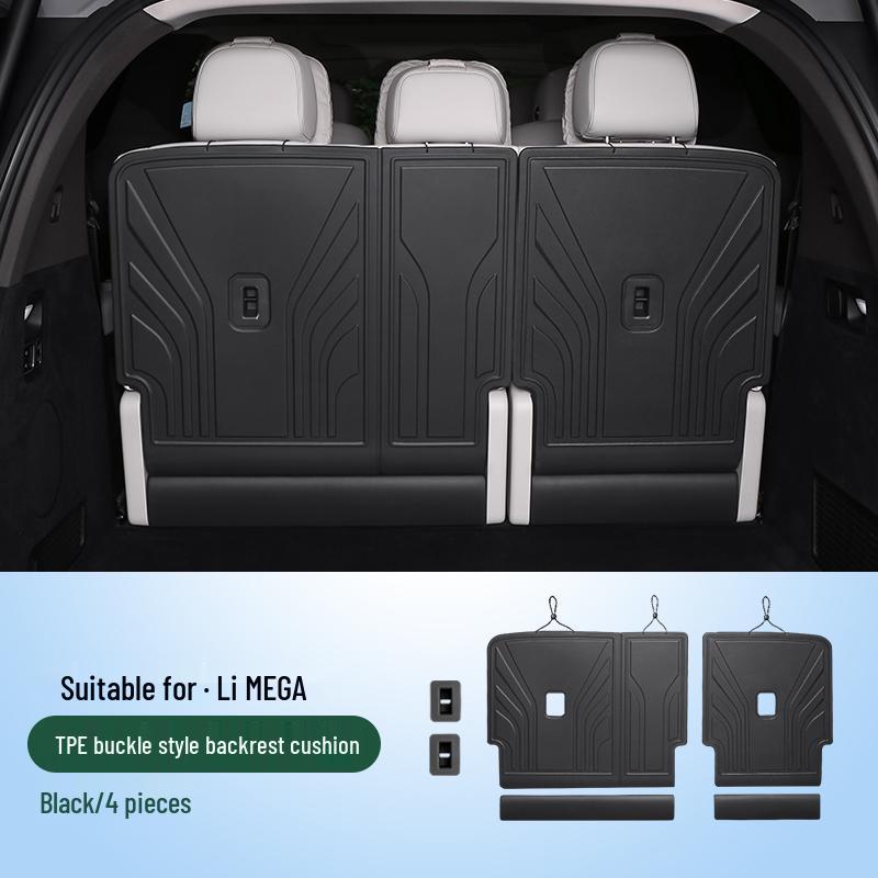Ideal MEGA Trunk Mat & Three-Row Seat Back Protector - TPE Car Accessory