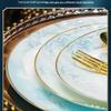 2025 Light Luxury Ceramic Dinnerware Set: Elegant Bowls and Plates for Housewarming