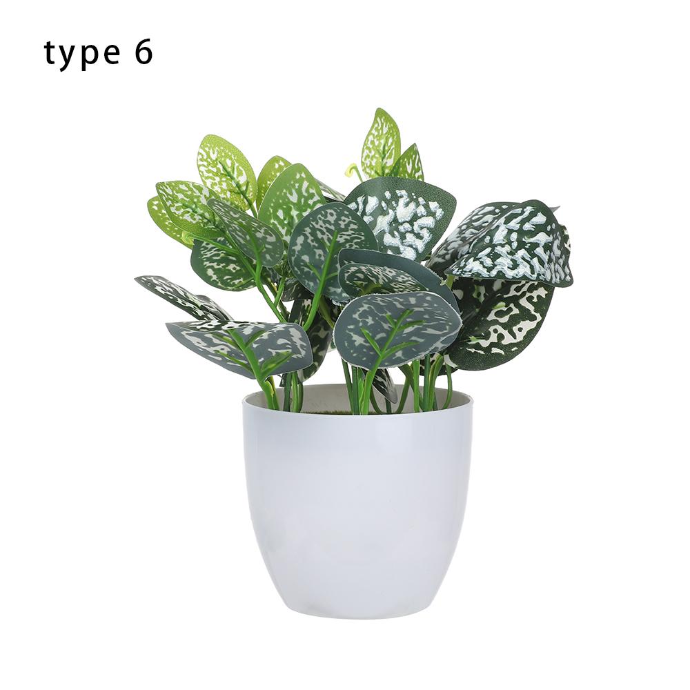 Room Home Decoration Fake Greenery Green Foliage Artificial Plants Bonsai Simulation Flowers Potted