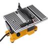 Mini Table Saw Portable Miter Table Saw Bench Electric Cutting Machine for DIY Handmade Woodworking Crafts Aluminum