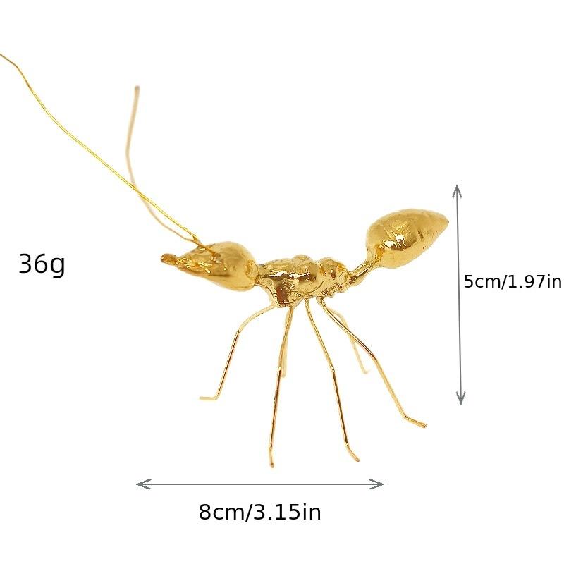 Elegant Swan Shape Zinc Alloy Ant Moths Metal Wall Art Hardcover Ornament for Living Room Bedroom Decor