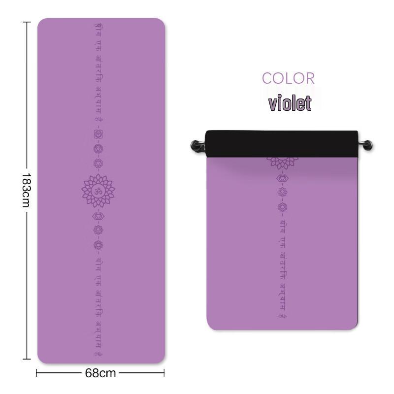 

Star Wheel Sanskrit PU Natural Rubber Yoga Mat