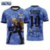 2026 One Piece Anime Jersey Outdoor Football Jersey Anime Graphic T-Shirt Dry Quickly Men's T-Shirt Kid's Clothing Tee Top