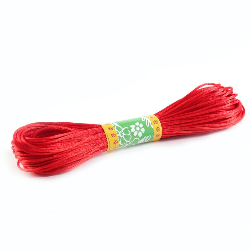 20m Nylon Cords Chinese Knot Woven Colorful Rope String Beads Thread For DIY Handmade Bracelet Jewelry Supplies Accessories