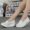 Women Fashion Casual Solid Slip On Wedges Thick Bottom Platform Work Shoes Comfortable Summer Office Ladies Footwear
