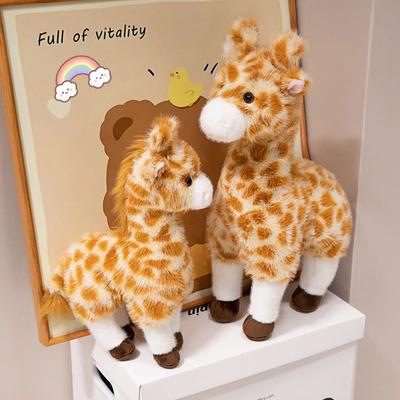 Cartoon Giraffe Lovely Plush Stuffed Animal Deer Doll Toys Baby Appease Toy for Kids Birthday Christmas Gifts