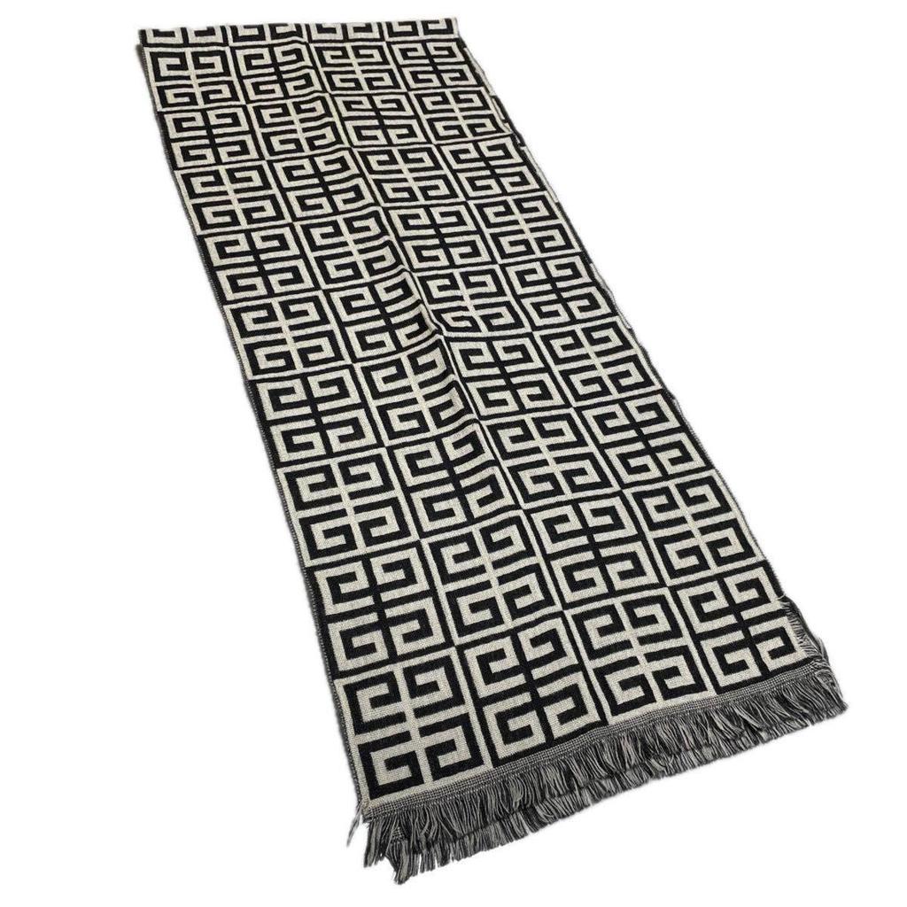 Used GIVENCHY Stole All-over Pattern Monogram Damaged