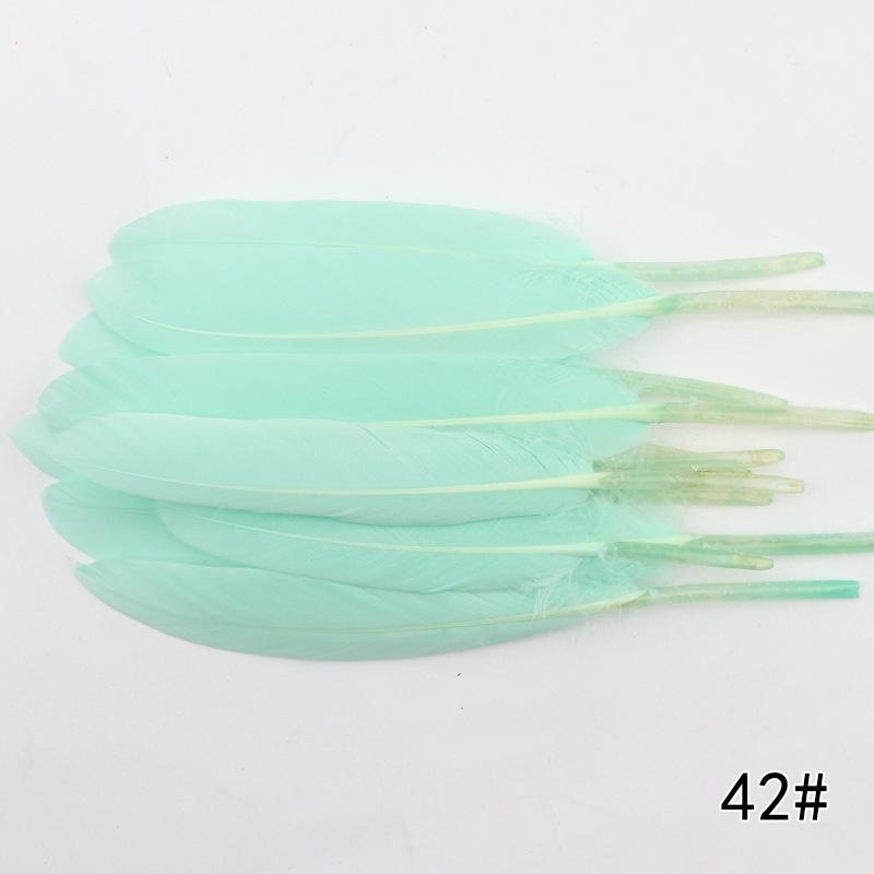 20Pcs Goose And Duck Feather Small Straight Knife 12Cm High Quality Color Diy Jewelry Material Accessories Real Hair