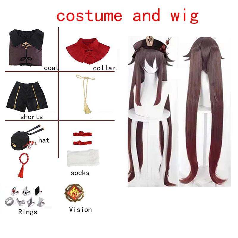 Hutao Cosplay Kobieta Kostium na Halloween Ubrania Anime Dla Kobiet Disfraz Mujer Adulta Dla Dorosłych Ubrania Dla Hu Tao Stroje