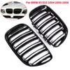 For BMW X5 E53 2004-2006 Front Hood Kidney Bumper Racing Grille Mesh Double Slat Style Grill Car Replacement Accessories Black