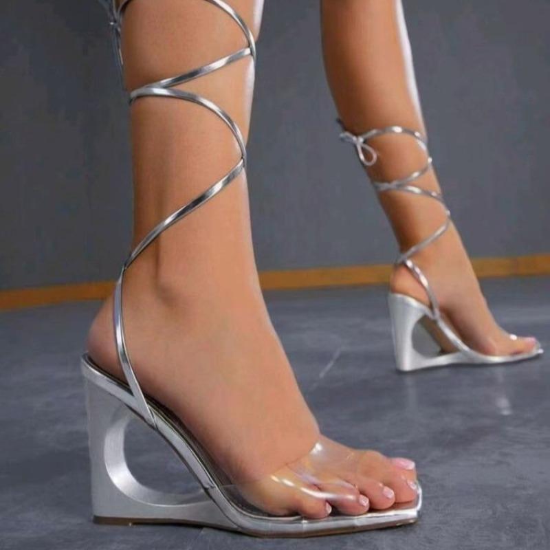 Fashion Women's Shoes with Straps Casual Heels Navy Blue Pumps Sexy Sandals Footwear Peep Toe Nude Sweet Buckle Low Comfortable Heels