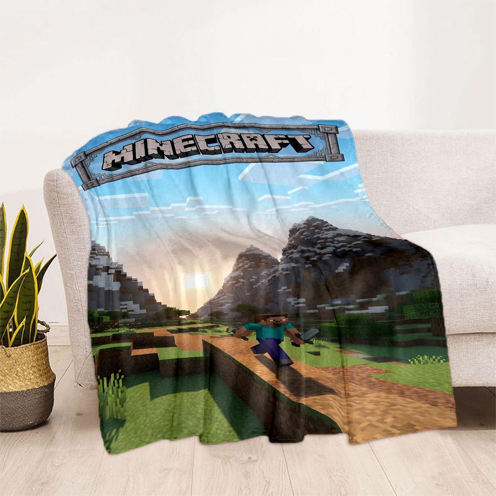 Minecraft 379 Blanket Soft & Cozy Suitable for Bed Livingroom Office Four Seasons Multipurpose Warmthful Decor