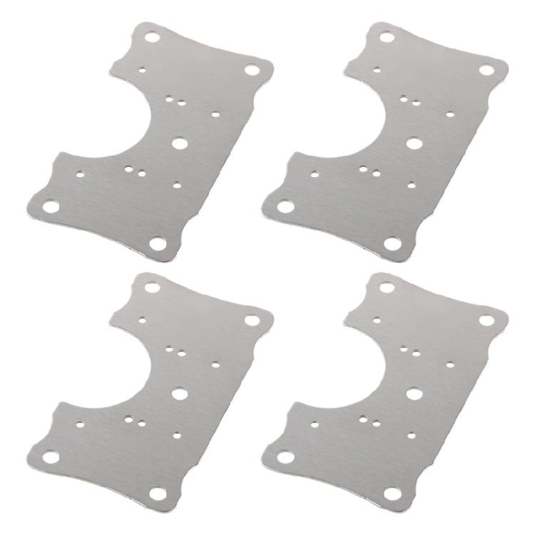 

4Pack Stainless Steel Hinge Repair Plate Furniture Door Hinge Repair Accessories 1