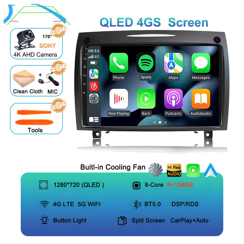 Android 14 For Mercedes Benz SLK class R171 SLK200 SLK280 SLK300 2000-2011 Car Radio Multimedia Video Player Navigation GPS
