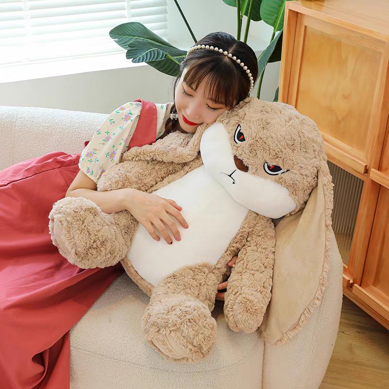 Cute Devil Long-Eared Rabbit Plush Doll - Comforting Stuffed Animal for Kids