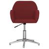 Office Chair Swivel Burgundy Fabric