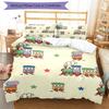3pcs Cute Cars Bedding Set Duvet Cover Closure Includes 1 Duvet Cover & 2 Pillowcases, Soft and Comfortable for All Seasons.