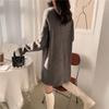 Autumn Winter High Collar Loose Casual Solid Color Pullover Sweater Women Simple All-match Knitting Top