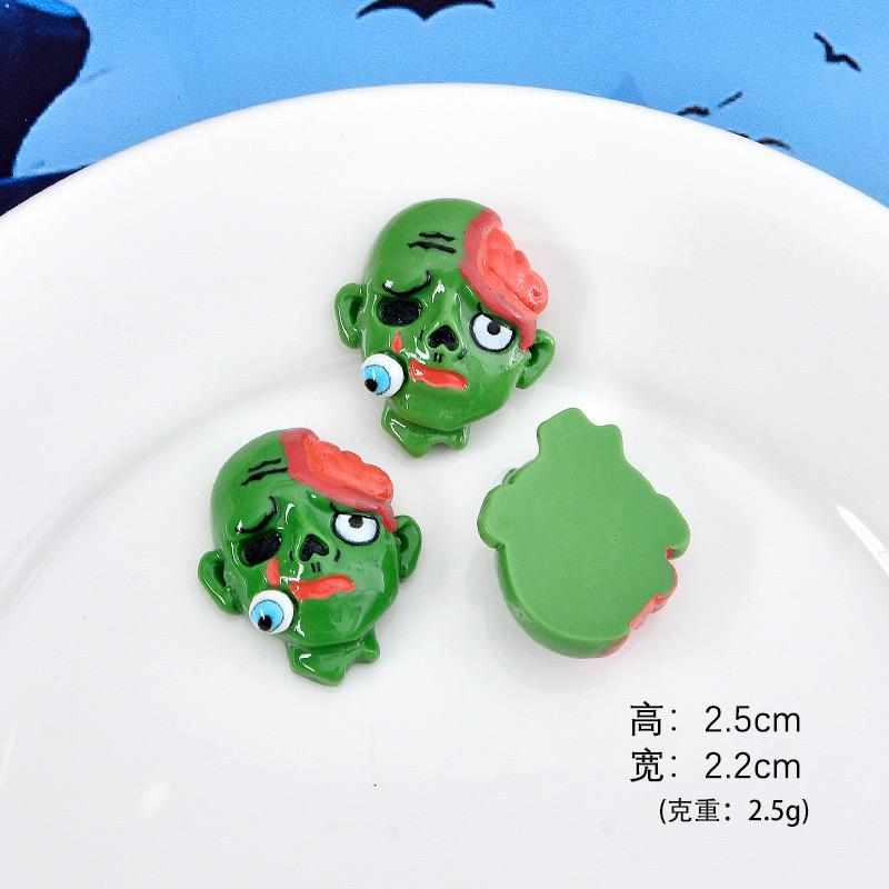 10Pcs New Cute Resin Cartoon Halloween  Series Flat Back Scrapbooking DIY Jewelry Craft Decoration Accessories