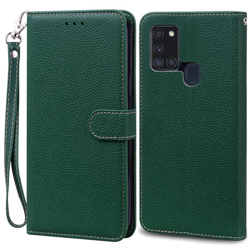 Pouzdro A21S pro Samsung Galaxy A21S Pouzdro Peněženka Kožené flipové pouzdro pro Samsung A21S Pouzdro A 21s A217F Měkký silikonový kryt Fundas