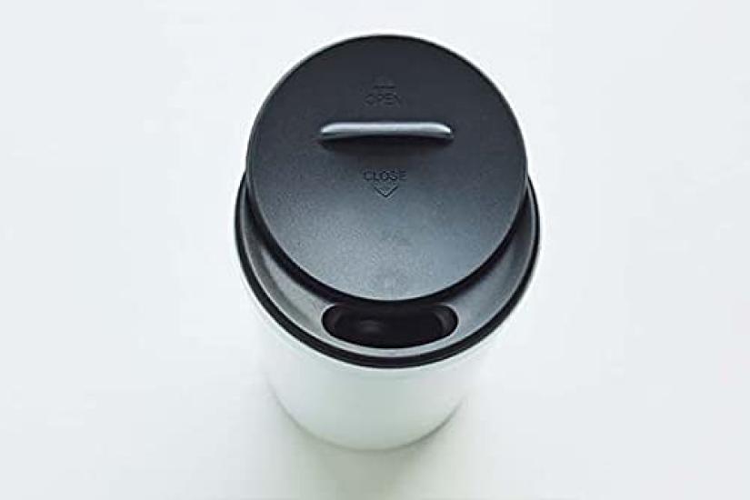 DEAN DELUCA Stainless Steel with Insulates Against Cold or Hot Wide X & Tumbler, White, 260ml, Lid, Drinks, Mouth, 8.5 12.2cm