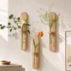 Wooden Wall Mounted Planter Home Ornaments Flower Plant Pot Hydroponic Plant Shelf Living Room