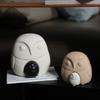 Modern Minimalist Ceramic Owl Figurine Creative Home Decor for Living Room Desktop