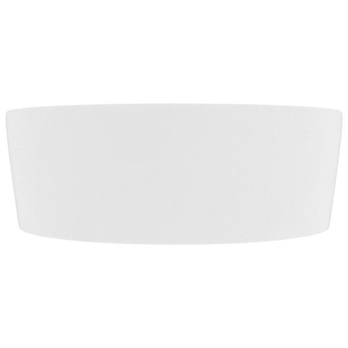 VidaXL Lavabo de Luxe avec Trop-plein Vasque à Poser de Toilette Lave-mains de Salle de Bain Salle Cosmétique Maison Blanc 147031
