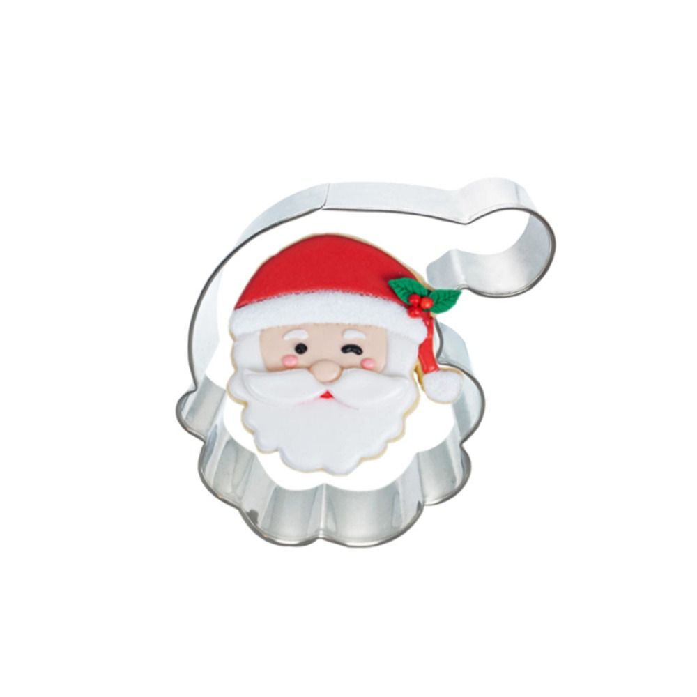 Xmas Theme Biscuit Mould Santa Claus Cake Moulds Christmas Stainless Steel Cookie Cutters  DIY