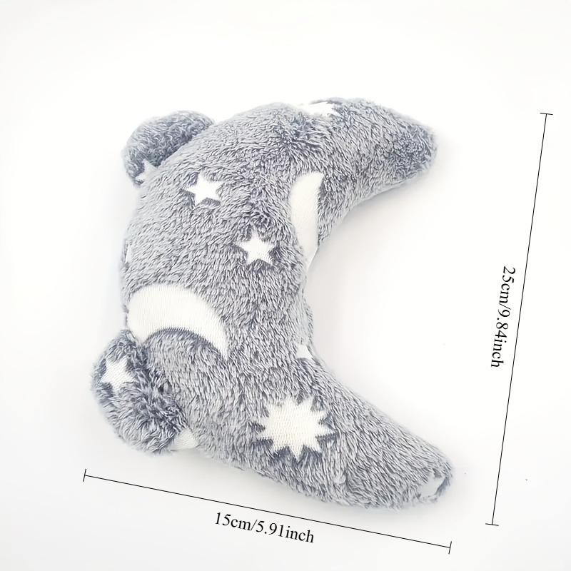 Pet U-Shaped Pillow Crescent Neck Pillow Cervical Spine Support Pillow Cat and Dog Toy Deep Sleep Glow Pillow серый
