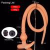 105cm Long Anal Plug Soft Silicone Hollow Anal Plug BDSM Enema Flushing Long Butt Plug Anal Sex Toys for Women Men Butplug