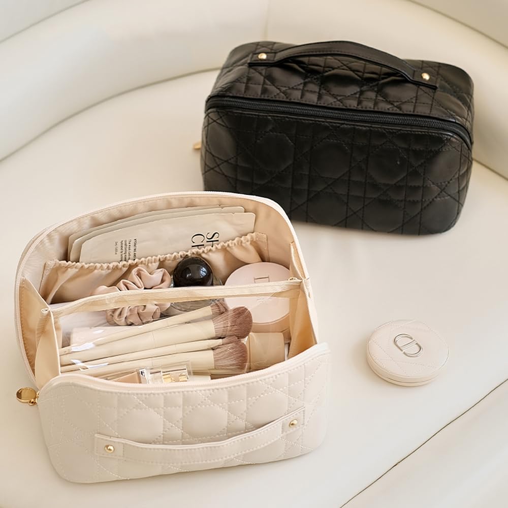 NEOVIVA Makeup Large Small Cosmetic Travel Makeup Cosmetic Storage Toiletry Bathroom Perfect for Business Gift Pouch, Capacity, Organizer, Pouch,