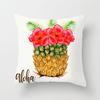 Ins Home Cartoon Plant Digital Printing Car Pillow Cushion