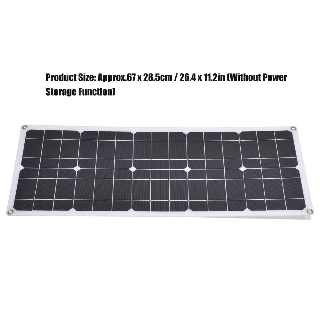 EVTSCAN Portable 50W Solar Panel Solar Charging with Dual Outlet USB Foldable Flexible Monocrystalline Silicon Outdoor Solar Panel Charger - Ports,
