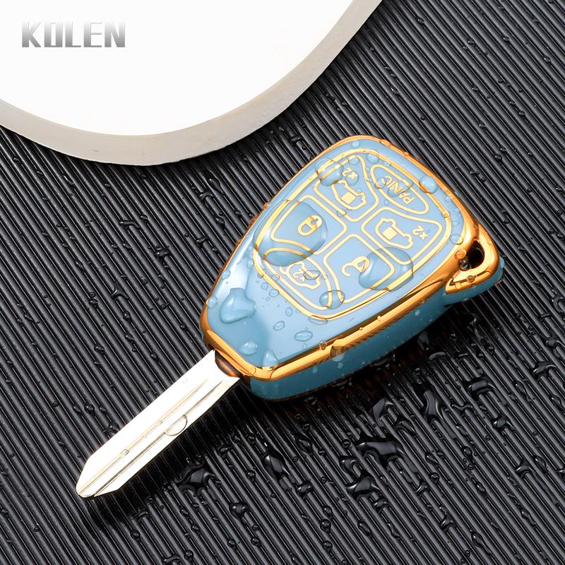 New Tpu Car Key Case Cover Shell For Chrysler 300 Pt Cruiser Sebring Dodge Caliber Nitro Jcuv For Jeep Compass Liberty Compass