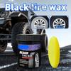 Black Tire Wax For Plastic And Rubber Repair Tire Interior Repair Wax,Multi-purpose Car Care,lasting Polish H1X8