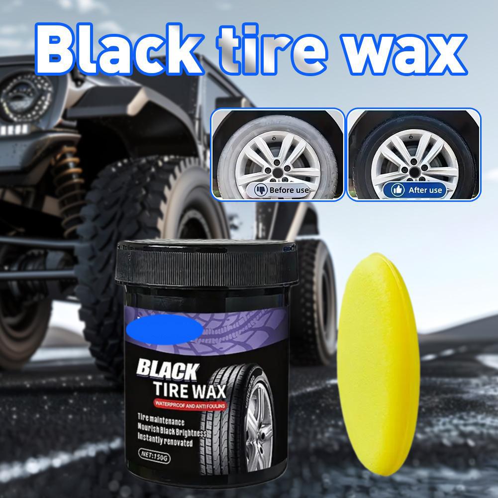 Black Tire Wax For Plastic And Rubber Repair Tire Interior Repair Wax,Multi-purpose Car Care,lasting Polish H1X8