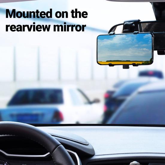 Car Phone Holder Universal Dashboard Car Multifunctional Adjustable Phone Clip Mount Stand GPS