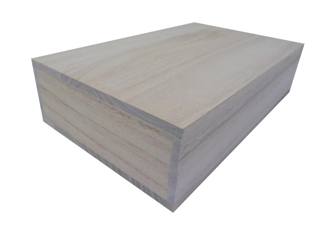 Dřevo paulovnie dárek malá velikost pro uložení japonské krabičky, (ideální položky)