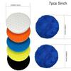 7PCS 5/6 inch Polishing Pads - Self-adhesive Car Polishing, Waxing, Cleaning Sponge - reusable Car Maintenance Tools