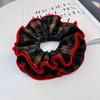 Korean Retro Plaid Hair Tie - High-End Niche Style for Low Ponytails
