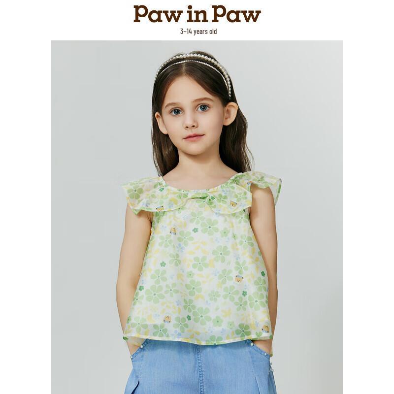 

PawinPaw Girls Cartoon Bear Short-Sleeve Shirt 120