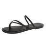 Plus Size 2025 Summer New Women’s Open Toe Slippers Round Toe Flat with Weave Outdoor Thong Sandals for Hot Sale Beach Slippers