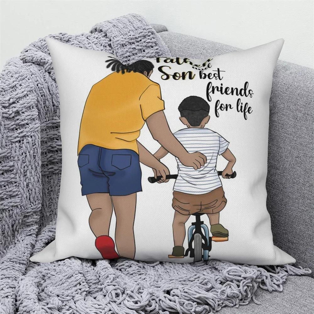 Pillowcases Home Sofa Decorative Throw  Dad and Kids Cushion Covers