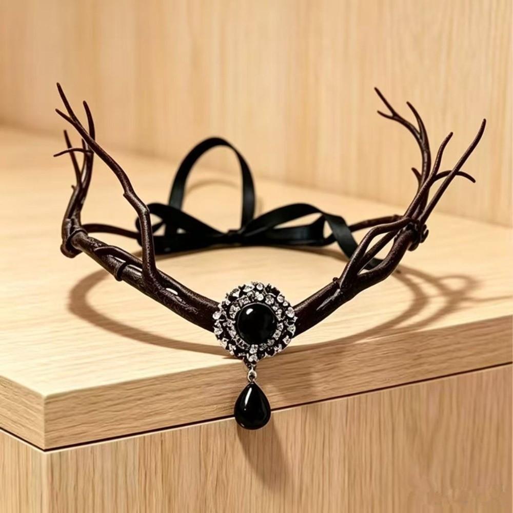 Vintage Style Floral Wreath Headband Artificial Floral Fairy Headpiece Elf Tiara Crown Halloween
