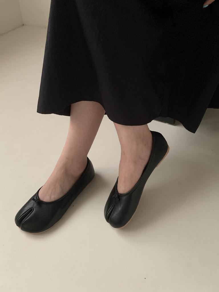 2025 neue französische Zehenunterlage Fußbedeckung weiche Sohle flacher Boden vielseitige OL Doudou Dameneinzelschuhe für Schwangere