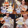 Adorable Singing Birthday Cake Plush Dog Koala And Fox Toy Gift For Kids