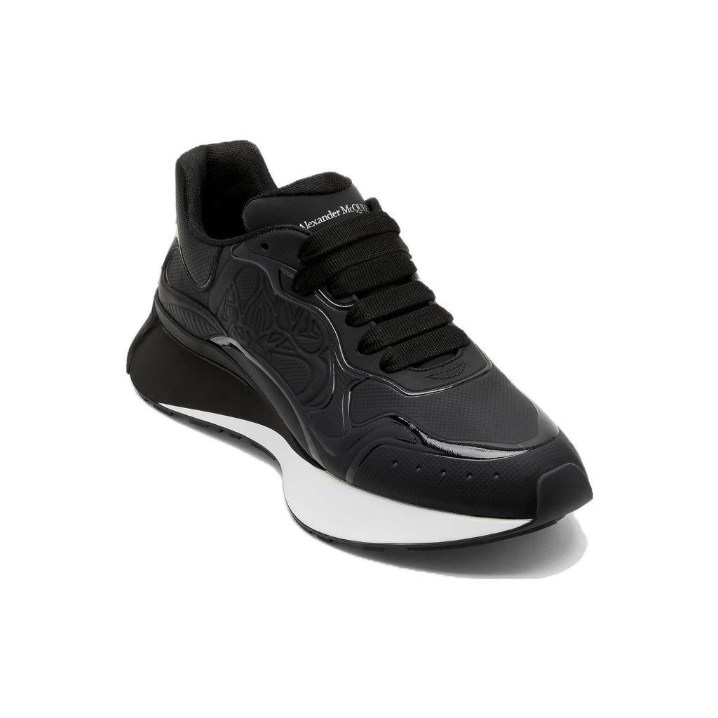 Alexander Mcqueen Sprint Runner Black White 757720WHYKH1070